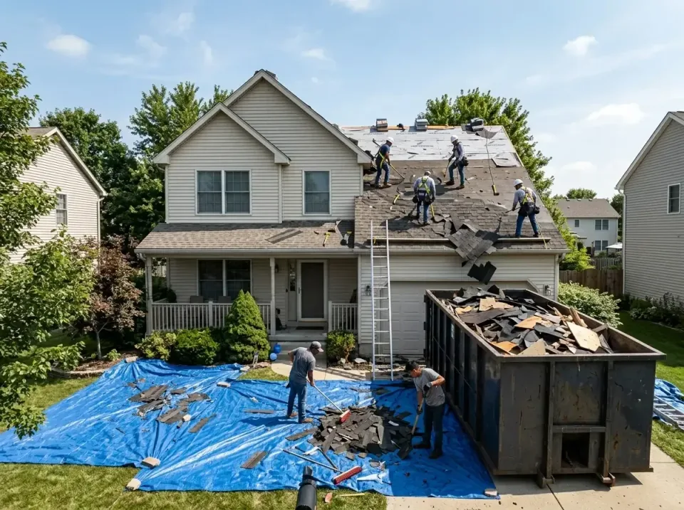 roof-replacement-debris-remova-004 — frequently asked questions, Cheapest Dumpster Rentals in Antioch, IL